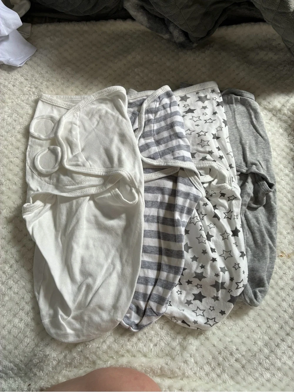 Sleep sacks and swaddles